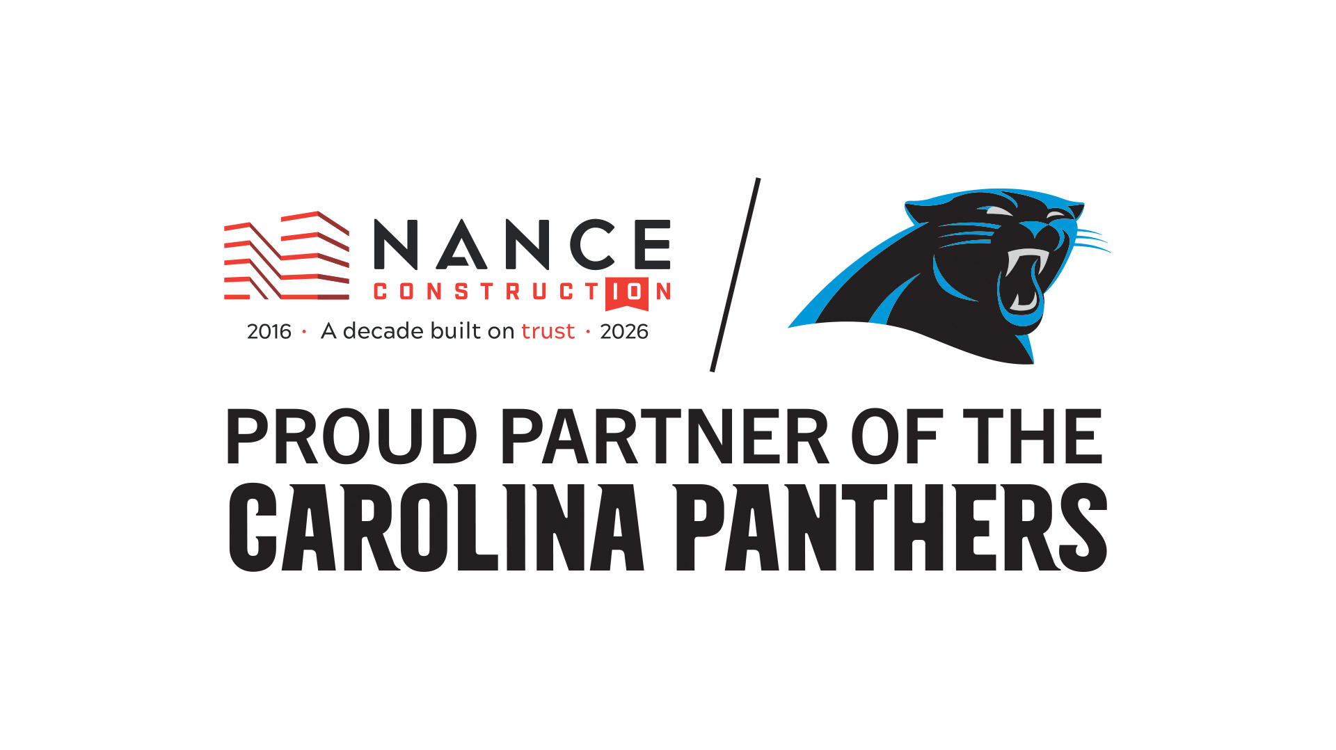 Carolina Panthers Small Business Partner badge